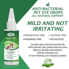 Application facile des gouttes VOSIFSDIY pour yeux sensibles des animaux.
