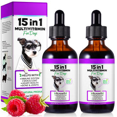 VOSIFSDIY Multivitamine Chien - bouteille: soutien global et énergie naturelle