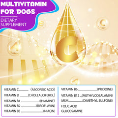 VOSIFSDIY Multivitamine Chien - tractus urinaire: soutien potentiel et hydratation
