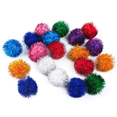 VOVIGGOL balles étincelantes 2 pouces pour chats, stimulent le jeu et l'exercice.