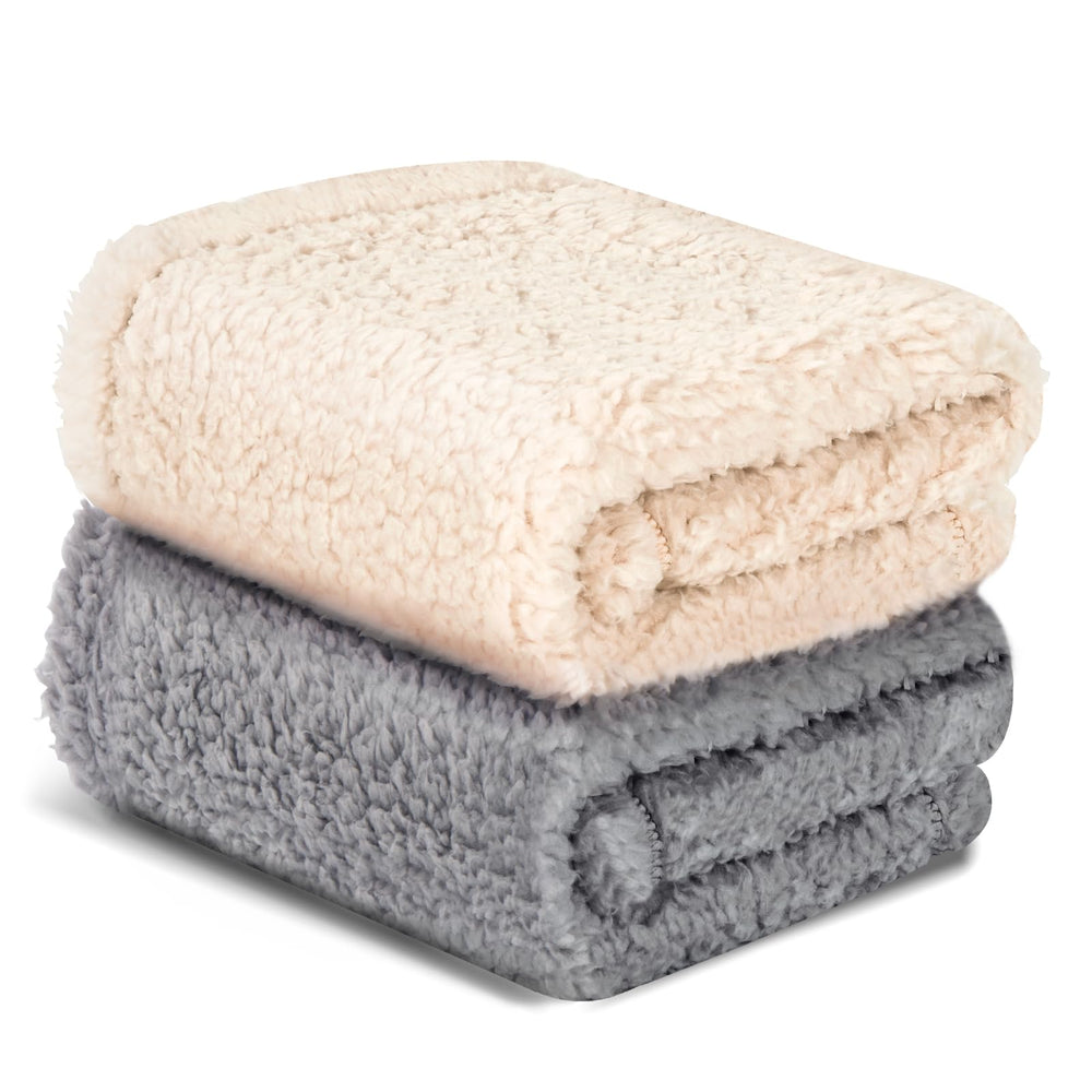 Vowanop Couverture Petits Animaux gris – idéal pour les siestes confortables.