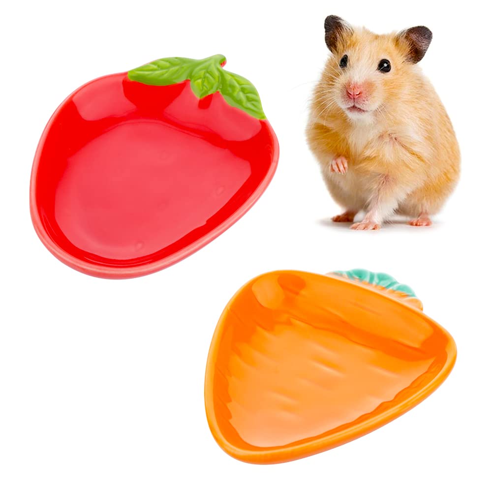 VTurboWay bol céramique radis, stable et facile à nettoyer pour hamster.