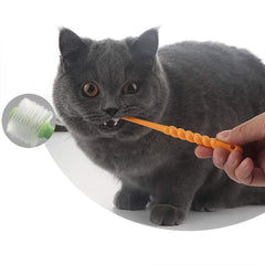 VTurboWay Rotation à 360° pour brossage plus efficace sur petits animaux.