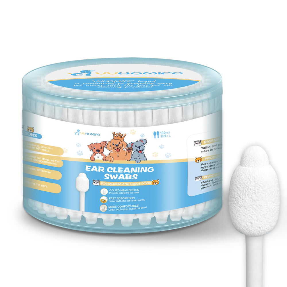 VVHOMIFE – Bouts coton en forme gourde pour oreilles de chien, nettoyage doux et sûr.