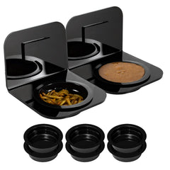 WACOOL ledges-magnetiques-reptiles-2pack: deux plateaux robustes assurant un repas stable.