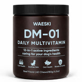 DM-01 WAESKI: bouteille-multivitamine-quotidienne pour un pelage brillant et énergie quotidienne.