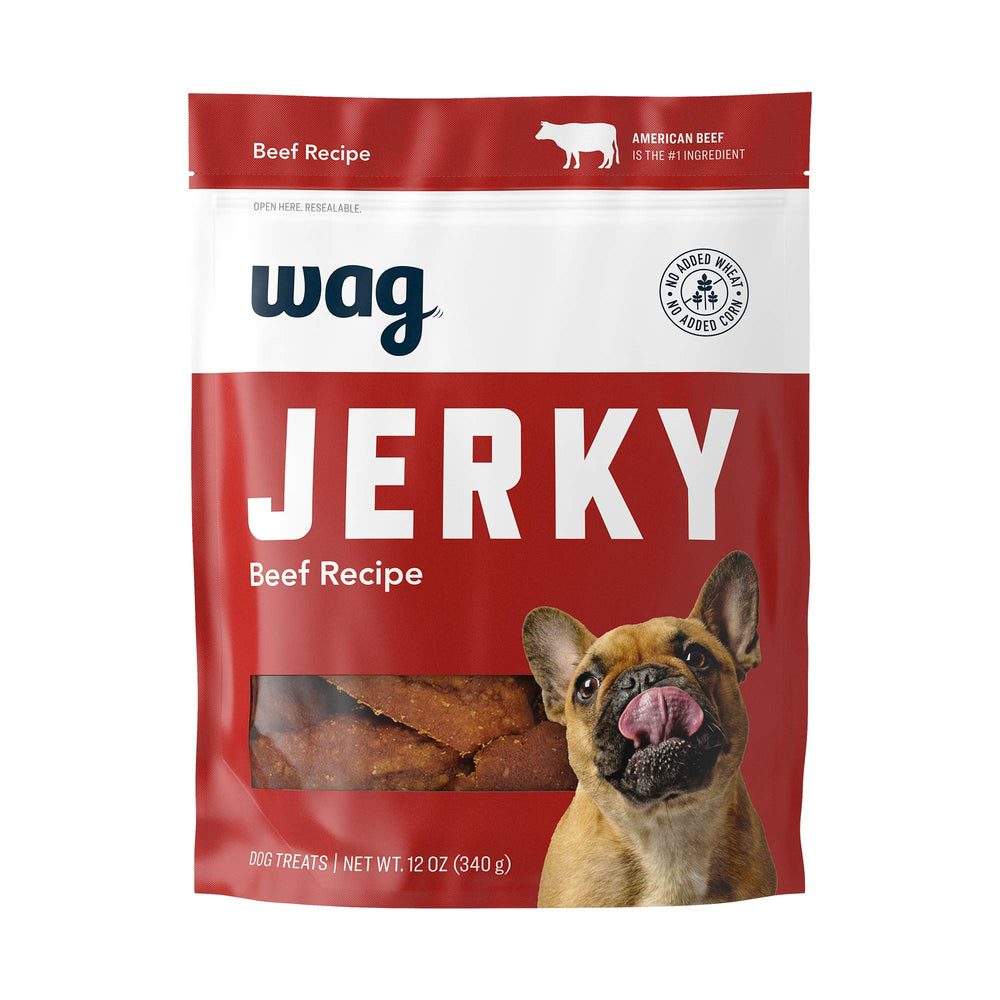 Wag friandise séchée au boeuf américain dans sachet fermeture, pratique et frais