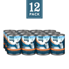 Dinde et bouillon Wag Stew visibles, ingrédients principaux délicats.