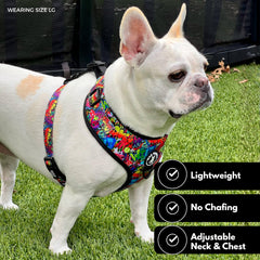 Wag Trendz harnais, mise en place facile pour enfiler rapidement le chien.