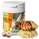 WaggyTech Nourriture crabe hermite : flocons noix de coco toastés, énergie durable.