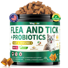 Wagmee bouchées-poulet-chat-croustillantes : friandise savoureuse pour chats au quotidien.