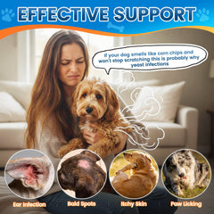 Gouttes Wagmee levure pour pattes - soulagement et confort.