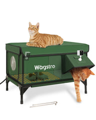 Wagstro maison pour chat extérieure chauffée vue d'ensemble