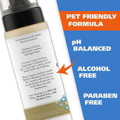 Wahl chat sans rinçage, odeur-coco-lime-verbena, parfum frais sans lavage.