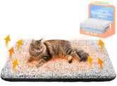 Lit chauffant WanpeeGoo gris, surface plush douillette pour animaux.