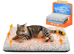 WanpeeGoo lit chat autonome avec chaleur par reflet de foil, idéal pour chats sensibles au froid.