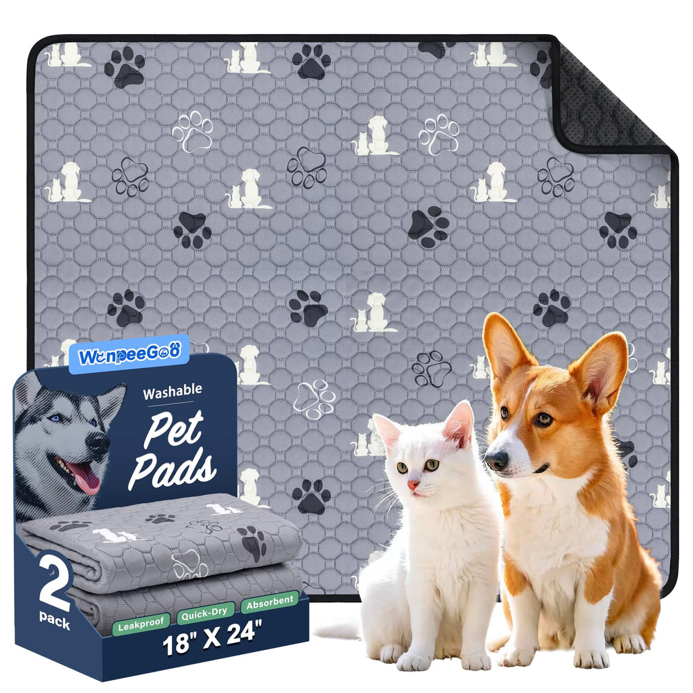 WanpeeGoo tapis-pipi chien 18x24, ensemble de deux, idéal pour l'entraînement.