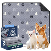 WanpeeGoo tapis-pipi chien 18x24, ensemble de deux, idéal pour l'entraînement.