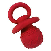 WantChew jouet latex siffement rouge, stimule curiosité et exercice.