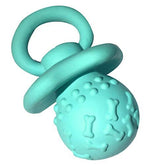 WantChew jouet siffant en latex bleu pour chien, stimulation et amusement.