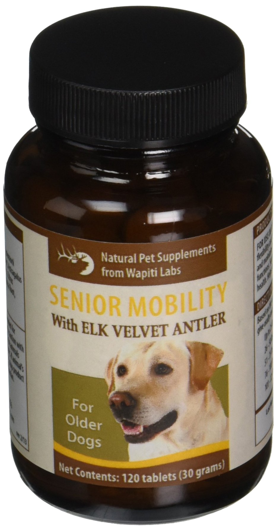 Wapiti Labs, bouteille mobilité chien senior, soutien articulations potentiel