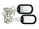Wardog Surplus Maverick — plaque d'identification costume en acier, look authentique.