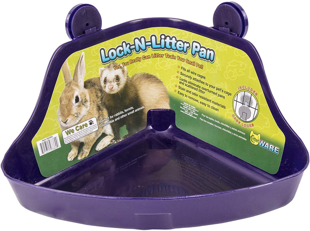 Pan Lock-N-Litter Ware Manufacturing : installation rapide dans les cages.