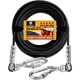 WATFOON câble-chien 30ft en acier inox durable pour extérieur.
