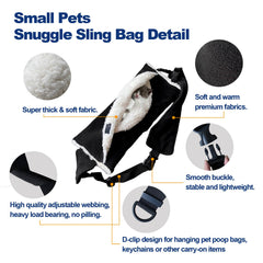 WATFOON exterieur-peluche-sac-porte-dragon-barbu: touche douce et cocon réconfortant.