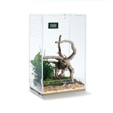 WBHONGHUI terrarium en acrylique clair avec ouverture frontale pour entretien facile.