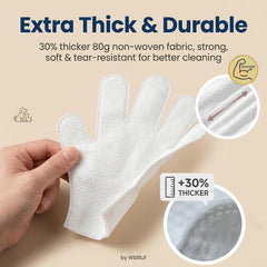 Lingettes WBLITUF pour chiens et poils, nettoyage rapide et rafraîchissant.