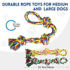 WDZZHOT, jouet corde à 3 noeuds, stimulation et tir à la corde.