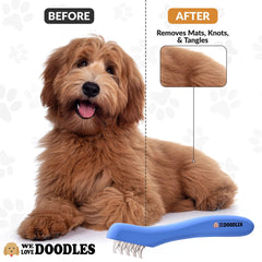 We Love Doodles poignee ergonomique en bois offrant une prise stable durant le brossage.