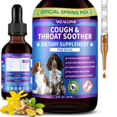 WEALLIN gouttes-toux-chien-flacon-60ml, soutien respiratoire potentiel