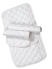 Bandes-jambes quiltées Weaver Leather blanches, protection légère pour entraînements et soins faciles