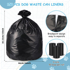 Weekgrat sacs-poubelle chien-33x26cm dimensions optimales pour poubelles domestiques.