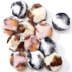 Balle pom pom Weewooday rose douce, idéale pour le jeu actif.