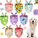 Bandana Weewooday pour chien fleurs, accessoire chic pour promenades et photos.