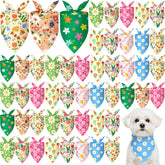 Bandana Weewooday motif marguerite pour chien, apparence printanière et confortable.