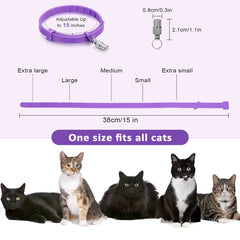 Collier pour chat ajustable et imperméable Weewooday, convient à la plupart des chats