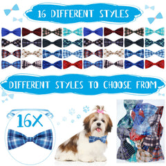 Weewooday ensemble de 16 noeuds pour chien, facile à changer selon l'occasion.