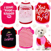Ensemble Weewooday de 5 chemises pour chien femelle, parfait pour varier le look.