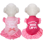 Weewooday robe pour chien Love et Angel, look tendance pour sorties.
