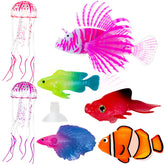 Weewooday poisson rouge artificiel lumineux pour décor vivant et facile à installer