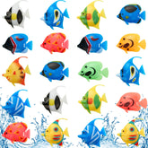 Weewooday poissons artificiels mouvants pour aquarium, décor réaliste et coloré.