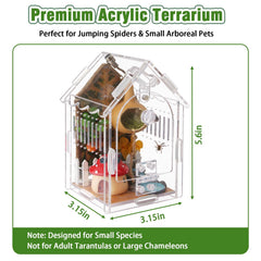 WEIKEJINA porte-magnetique du terrarium facilite l'alimentation sans fuite.