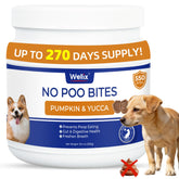 Wellix 550 Bites anti-coprophagie pour chien, soutien digestif potentiel.