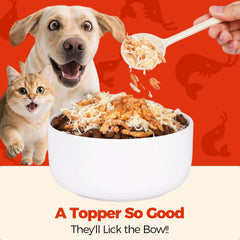 Wellix Topper Chat œuf jaune lyophilisé, apporte des protéines savoureuses.