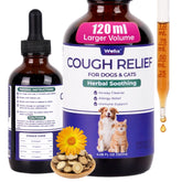 Wellix traitement toux de chenil 120ml, soutien respiratoire pour chiens et chats.