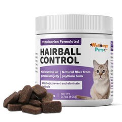 Wellnergy Pets Hairball : emballage des friandises pratique pour les propriétaires de chats.